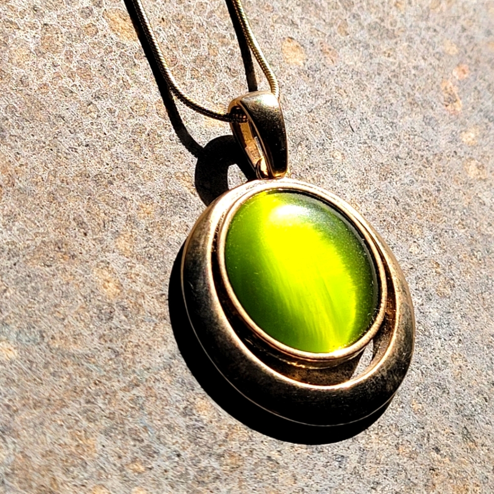 🖤3/$50 Cats Eye Stone Gold Necklace